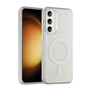 For Samsung Galaxy S23+ 5G MagSafe Frosted Translucent TPU + PC Full Coverage Phone Case(White)