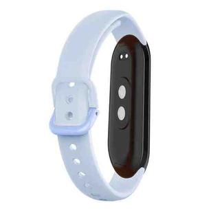12mm Solid Color Silicone Watch Band(Light Blue)