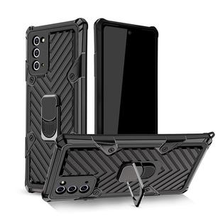 For Samsung Galaxy Note20 Cool Armor PC + TPU Shockproof Case with 360 Degree Rotation Ring Holder(Black)