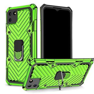 For OPPO Realme C11 Cool Armor PC + TPU Shockproof Case with 360 Degree Rotation Ring Holder(Green)