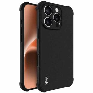 For iPhone 16 Pro imak Shockproof Airbag TPU Phone Case(Matte Black)