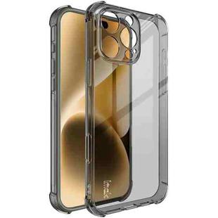 For iPhone 16 Pro Max imak Shockproof Airbag TPU Phone Case(Transparent Black)