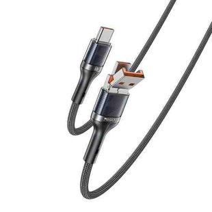 Yesido CA165C 60W USB + USB-C / Type-C to USB-C / Type-C 2 in 1 Fast Charging Data Cable, Length:1.2m(Black)