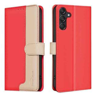 For Samsung Galaxy S23 FE 5G Color Matching RFID Anti-theft Leather Phone Case(Red)