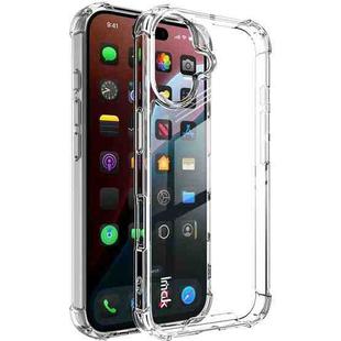 For iPhone 16 IMAK Space Shield PC + TPU Airbag Shockproof Phone Case(Transparent)