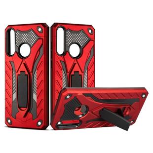 Shockproof TPU + PC Protective Case with Holder For Huawei Y6p (Red)