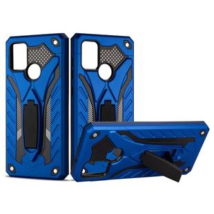 Shockproof TPU + PC Protective Case with Holder For Samsung Galaxy A21s (Blue)