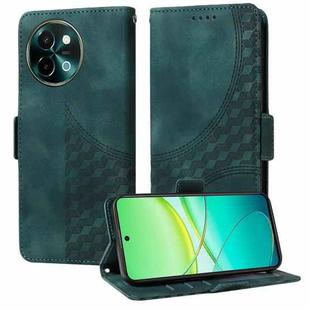 For vivo Y38 5G / T3x 5G Global Embossed Rhombus Starry Leather Phone Case(Green)