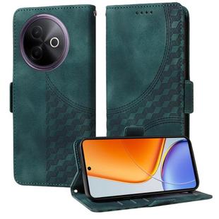 For vivo Y39 5G / Y300i Embossed Rhombus Starry Leather Phone Case(Green)