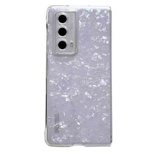 For Honor Magic Vs2 Pearlescent Shell Texture Phone Case(White)