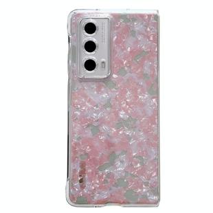 For Honor Magic Vs2 Pearlescent Shell Texture Phone Case(Pink Green)