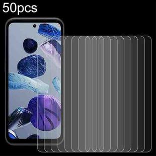 For HMD XR21 50pcs 0.26mm 9H 2.5D Tempered Glass Film