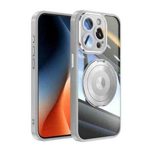 For iPhone 13 Pro Max 360 Holder Magsafe Acrylic Hybrid TPU Phone Case(Grey)