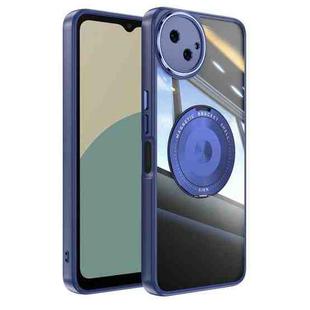 For Sharp Aquos Wish4 5G 360 Holder Magsafe Acrylic Hybrid TPU Phone Case(Blue)