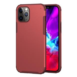 For iPhone 12 Pro Max Solid Color Four-corner Shockproof TPU + PC Protective Case(Red)