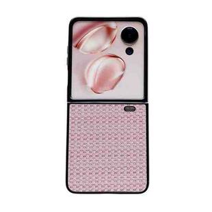 For Honor Magic V Flip Fantasy Weave Pattern Protective Phone Case(Pink)