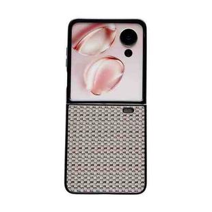 For Honor Magic V Flip Fantasy Weave Pattern Protective Phone Case(Brown)