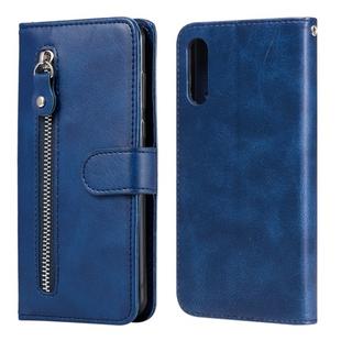 For Sony Xperia L4 Fashion Calf Texture Zipper Horizontal Flip Leather Case with Holder & Card Slots & Wallet Function(Blue)