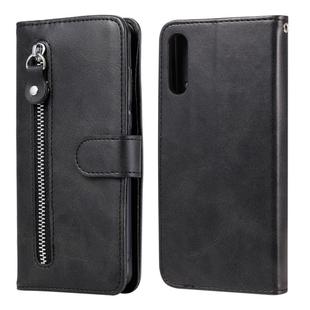 For Sony Xperia L4 Fashion Calf Texture Zipper Horizontal Flip Leather Case with Holder & Card Slots & Wallet Function(Black)