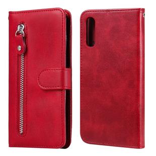 For Sony Xperia L4 Fashion Calf Texture Zipper Horizontal Flip Leather Case with Holder & Card Slots & Wallet Function(Red)