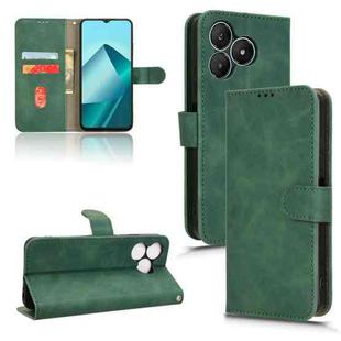 For Wiko T20 Skin Feel Magnetic Flip Leather Phone Case(Green)