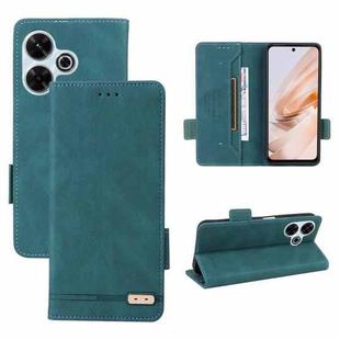 For Xiaomi Redmi 13 4G Global Magnetic Clasp Leather Phone Case(Green)