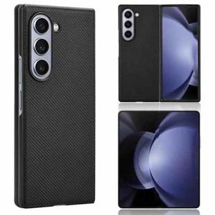 For Samsung Galaxy Z Fold6 PU Leather PC Phone Case(Black)