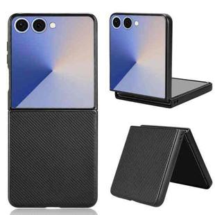 For Samsung Galaxy Z Flip7 5G PU Leather PC Phone Case(Black)