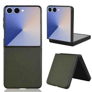 For Samsung Galaxy Z Flip7 5G PU Leather PC Phone Case(Green)