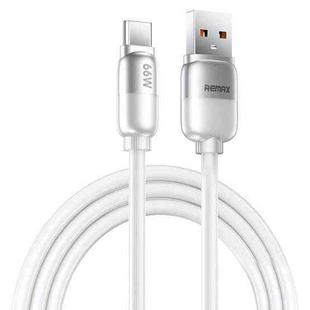 REMAX RC-C038 Capsule 1.2m 66W USB to Type-C PVC Fast Charging Cable(White)