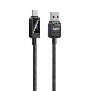 REMAX RC-C070 1.2m 66W USB to Type-C Digital Display Braided Fast Charging Cable(Black)