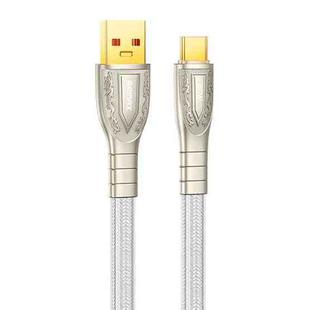 REMAX RC-C167 Prime 1.2m 66W USB to Type-C Braided Fast Charging Cable(Silver)