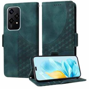 For Honor 200 Lite 5G Global Embossed Rhombus Starry Leather Phone Case(Green)