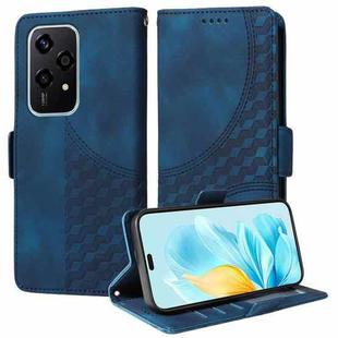 For Honor 200 Lite 5G Global Embossed Rhombus Starry Leather Phone Case(Blue)