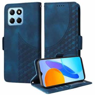 For Honor Play6C / 70 Lite Embossed Rhombus Starry Leather Phone Case(Blue)