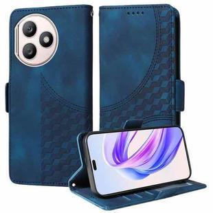 For Honor X50i 5G / 90 Lite Embossed Rhombus Starry Leather Phone Case(Blue)