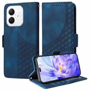 For Honor X60i Embossed Rhombus Starry Leather Phone Case(Blue)