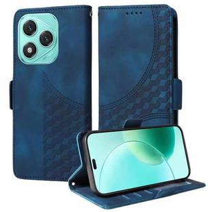 For Honor 400 Lite Embossed Rhombus Starry Leather Phone Case(Blue)