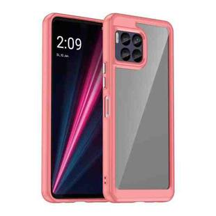 For T-Mobile REVVL 7 Pro 5G Colorful Series Acrylic Hybrid TPU Phone Case(Red)