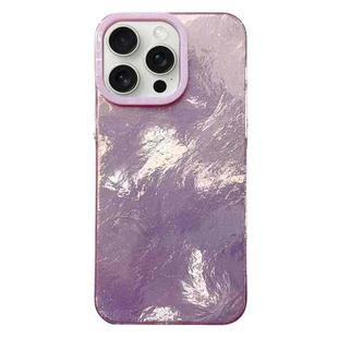 For iPhone 15 Pro Tinfoil Texture Colorful Lens Frame IMD Acrylic Phone Case(Pink)