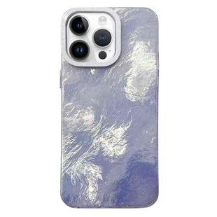 For iPhone 14 Pro Max Tinfoil Texture Colorful Lens Frame IMD Acrylic Phone Case(Silver)