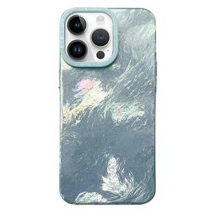 For iPhone 13 Pro Tinfoil Texture Colorful Lens Frame IMD Acrylic Phone Case(Green)