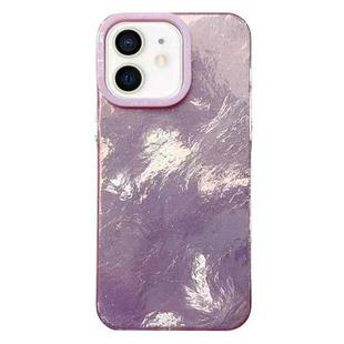 For iPhone 12 Pro Max Tinfoil Texture Colorful Lens Frame IMD Acrylic Phone Case(Pink)