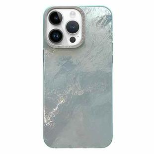 For iPhone 13 Pro Max Tinfoil Texture Diamond Lens Frame IMD Acrylic Phone Case(Green)