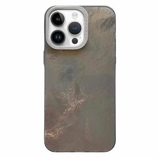 For iPhone 13 Pro Tinfoil Texture Diamond Lens Frame IMD Acrylic Phone Case(Black)