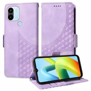 For Redmi A1+ / A2+ Embossed Rhombus Starry Leather Phone Case(Purple)