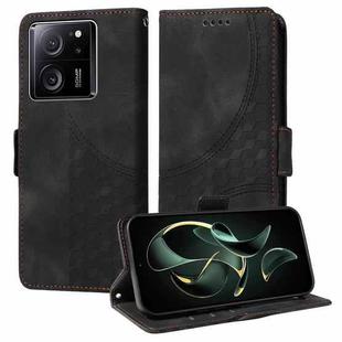 For Redmi K60 Ultra Embossed Rhombus Starry Leather Phone Case(Black)