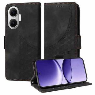 For Redmi Turbo 4 Pro / Xiaomi Poco F7 Embossed Rhombus Starry Leather Phone Case(Black)