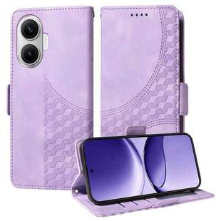 For Redmi Turbo 4 Pro / Xiaomi Poco F7 Embossed Rhombus Starry Leather Phone Case(Purple)