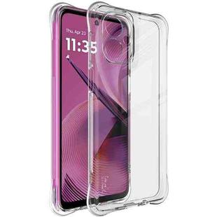 For Motorola Moto G55 imak Shockproof Airbag TPU Phone Case(Transparent)